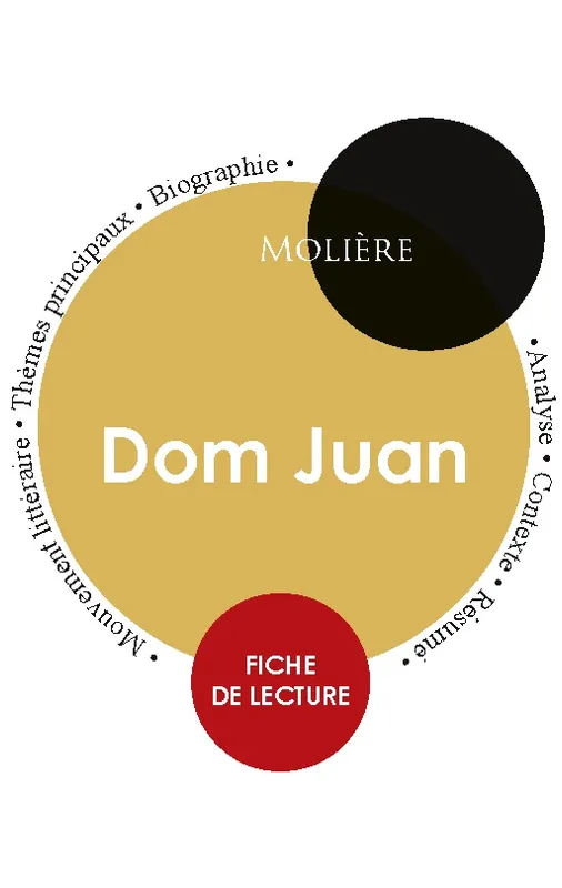 Livres Littérature et Essais littéraires Œuvres Classiques Classiques commentés Fiche de lecture Dom Juan (Étude intégrale) Molière