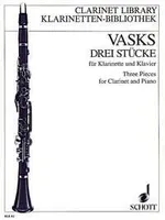 Tris skandarbi, (Three Pieces). clarinet and piano.