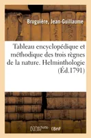 Tableau encyclopédique et méthodique des trois règnes de la nature, contenant l'helminthologie ou les vers infusoires, les vers instestins, les vers mollusques
