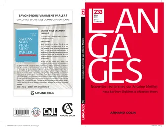 Langages Nº 233 1/2024, Nouvelles recherches sur Antoine Mellet