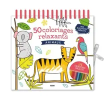50 coloriages relaxants, animaux