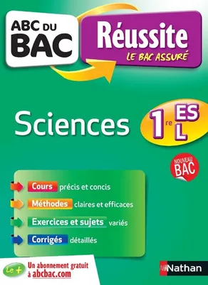 ABC du bac réussite sciences 1ère ES-L
