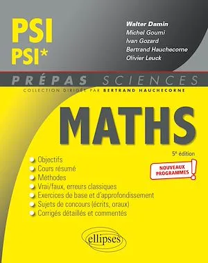 Mathématiques PSI/PSI* - Programme 2022