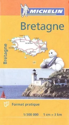 Carte routière et touristique Bretagne