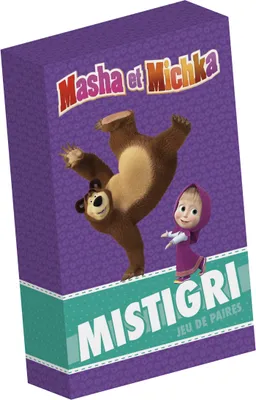 Masha et Michka- Boîte de cartes - Mistigri