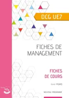 DSCG, 7, Fiches de management, Diplôme de comptabilité et de gestion, ue 7
