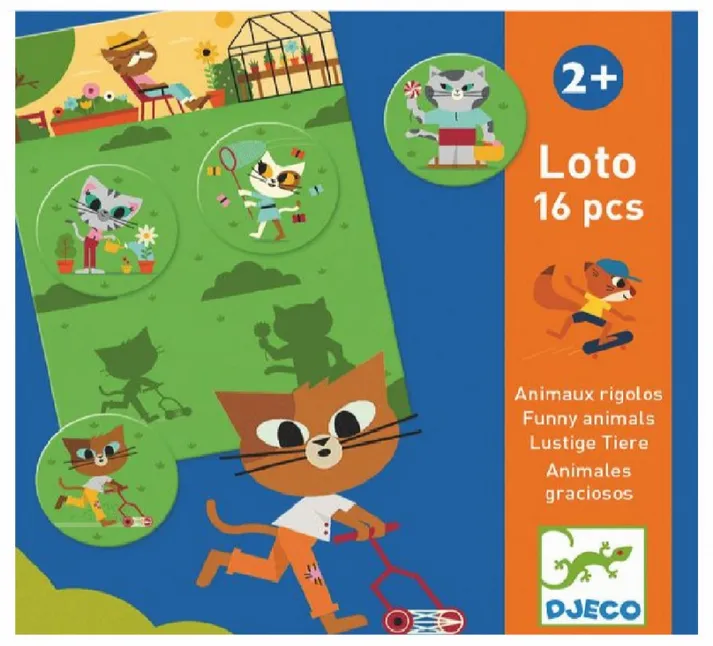 Jeux et Jouets Jeux de société Premiers jeux de société Loto animaux rigolos jeu educatif