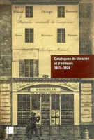 Catalogues de libraires et d'éditeurs, 1811-1924, inventaire