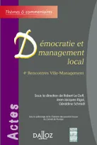 Démocratie et management local, 4e rencontres Ville-Management