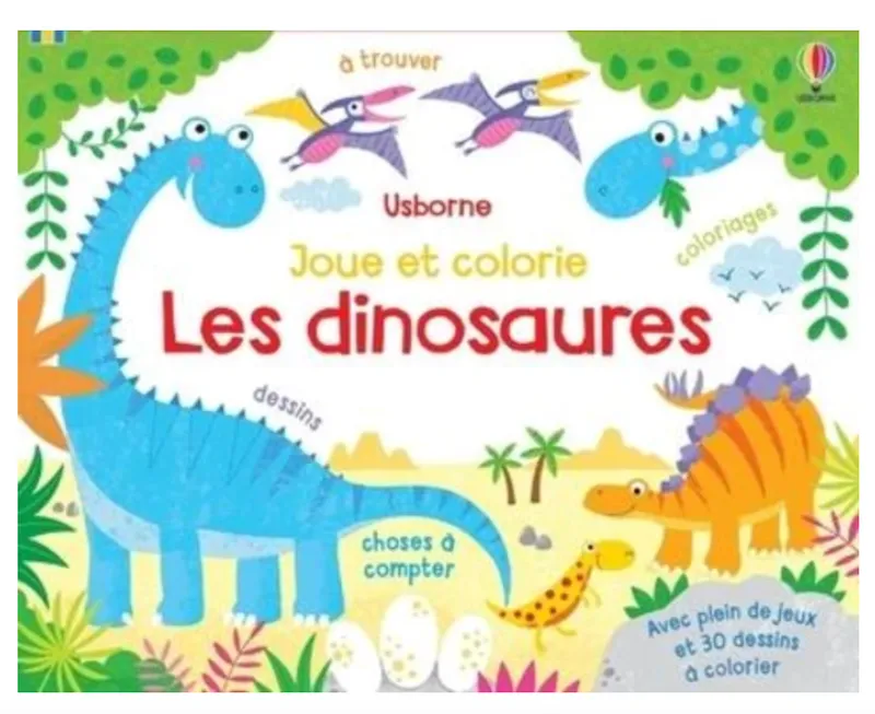 Livres Jeunesse Loisirs et activités Les dinosaures - Joue et colorie Kirsteen Robson, Phil Clarke