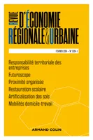 Revue d'économie régionale et urbaine Nº1/2024, Varia