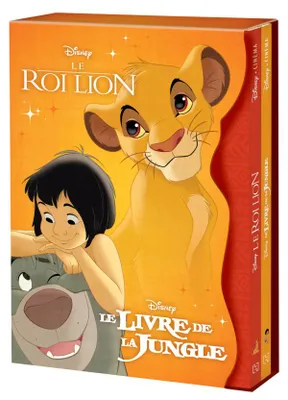 Le roi lion et Le livre de la jungle / coffret Disney cinéma, Coffret avec 2 livres grand format