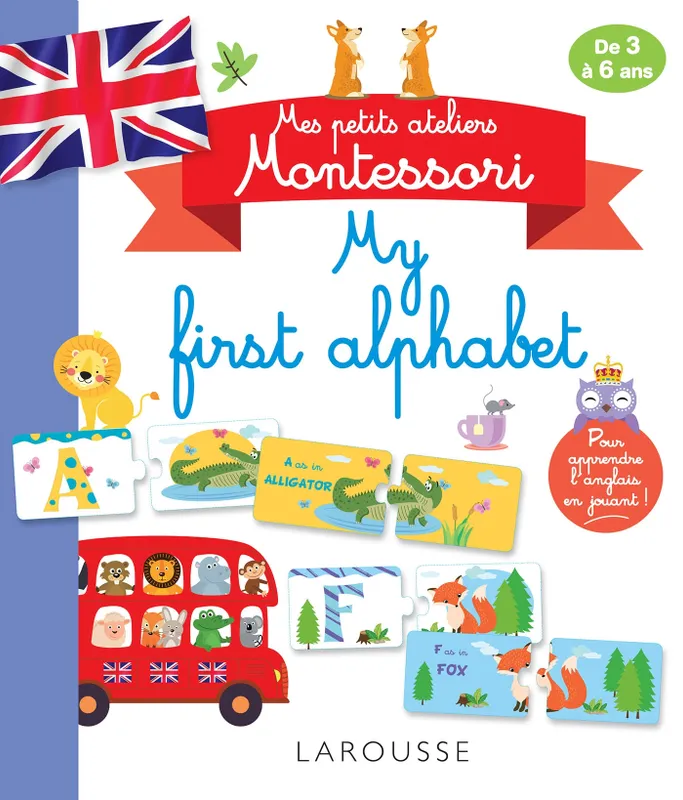 Jeux et Jouets Livres Livres en VO Livres en anglais Mes petits ateliers Montessori My first alphabet COLLECTIF