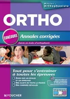 Ortho concours Annales corrigées entrée en école d'orthophoniste