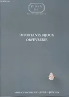 Catalogue de la Vente aux Enchères du 24 juin 2004, à Drouot-Richelieu. Importants Bijoux, Orfèvrerie.
