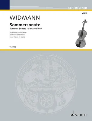 Sonate d'été, for Violin and Piano. violin and piano. Partition et partie.