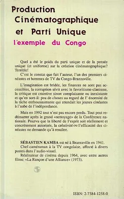 Production cinématographique et parti unique, L'exemple du Congo