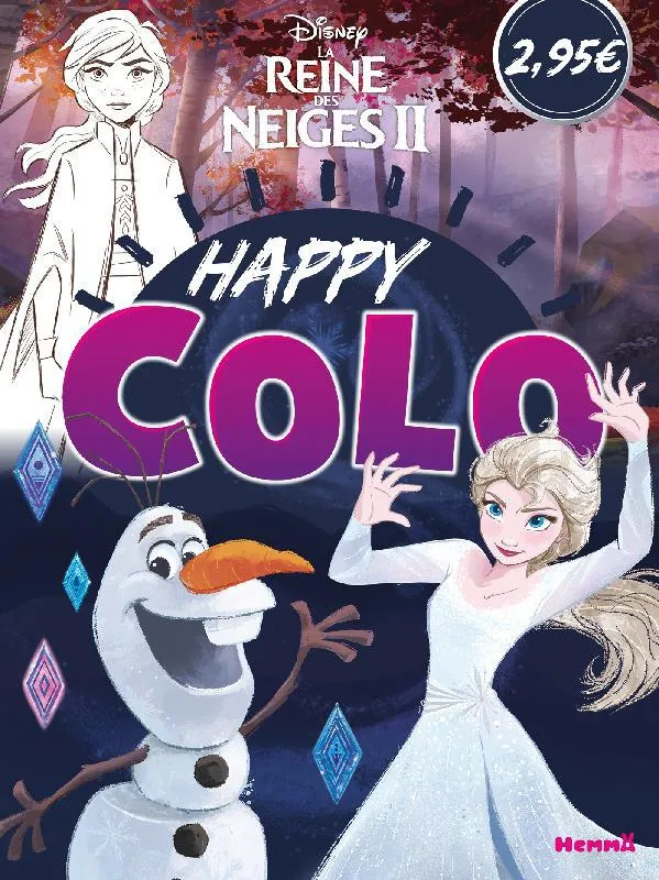 Livres Jeunesse Loisirs et activités Disney La Reine des Neiges 2 - Happy Colo (Elsa et Olaf) Collectif