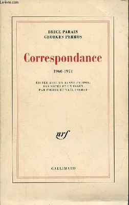 Correspondance 1960-1971, (1960-1971)
