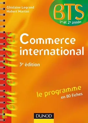 Commerce international, Le programme en 80 fiches