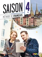 Saison 4 niv.B2 - Livre + CD mp3 + DVD, Méthode de français