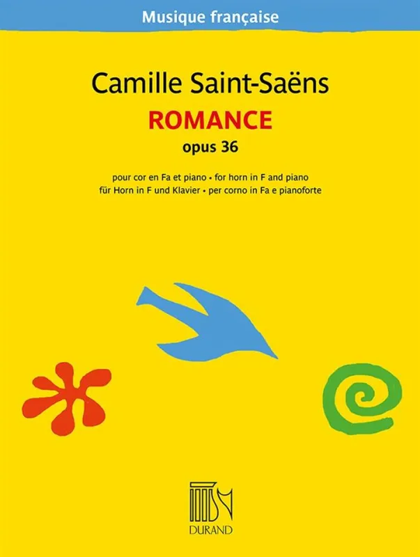 Romance opus 36, Pour cor en fa et piano Camille Saint-Saëns