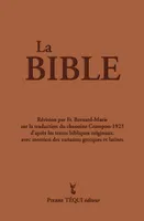 La Bible (intégrale), Crampon 1923 - 2023