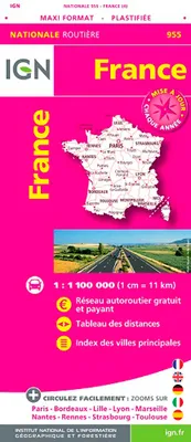 Aed France Maxi Format Plastifiee 1/1M