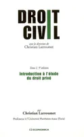 Tome 1, Introduction à l'étude du droit privé, Droit civil, Introduction à l'étude du droit privé