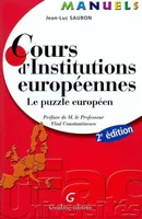 Cours d'institutions européennes, le puzzle européen