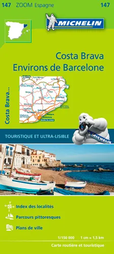 Livres Loisirs Voyage Cartographie et objets de voyage Carte Zoom  Costa Brava, Environs de Barcelone 147