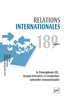 Relations internationales 2022, n.189