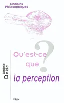 Qu'est-ce que la perception?